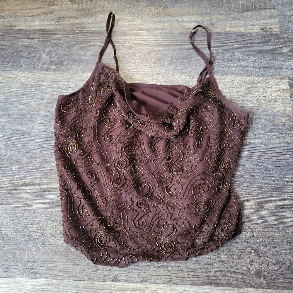 Newport news vintage sequin cami